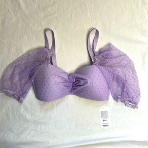 NWT Gabifresh x Swimsuit Bikini Top Lavender in Size 16E/F